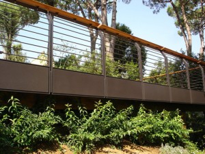 Ringhiera in ferro progettazione Westway Architects per abitazione privata a Roma 